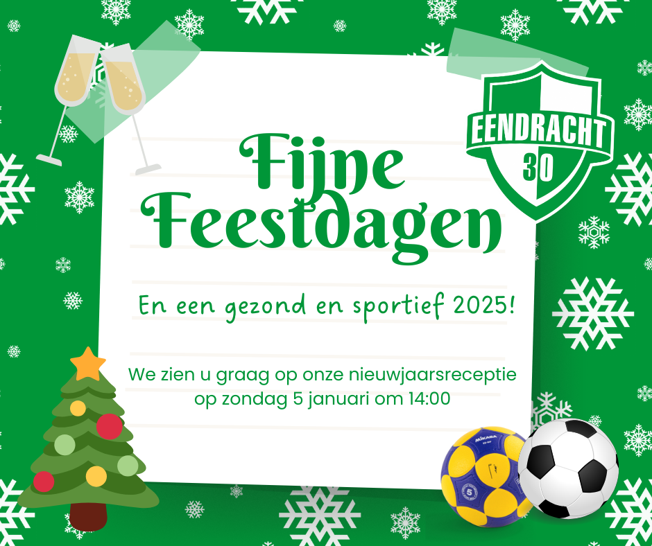 Fijne feestdagen en een gezond en sportief 2025!