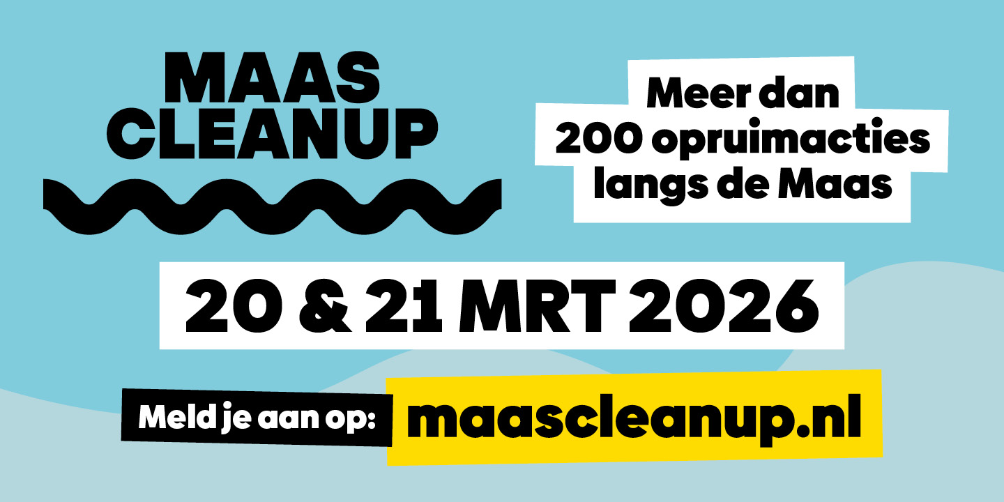 Help mee tijdens de Maas Cleanup-dag op 21 maart