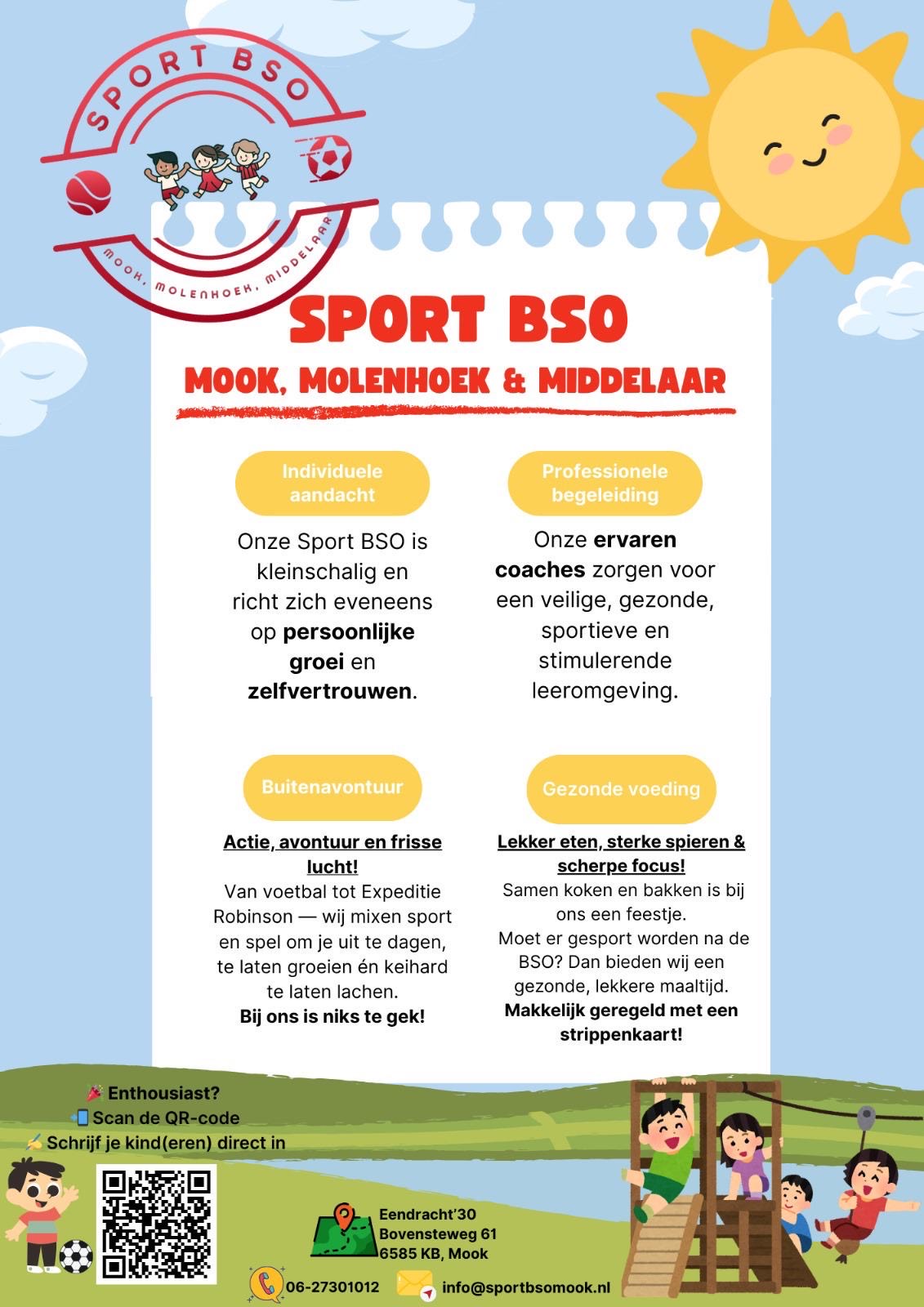 Sport BSO Mook opent de deuren bij Eendracht’30