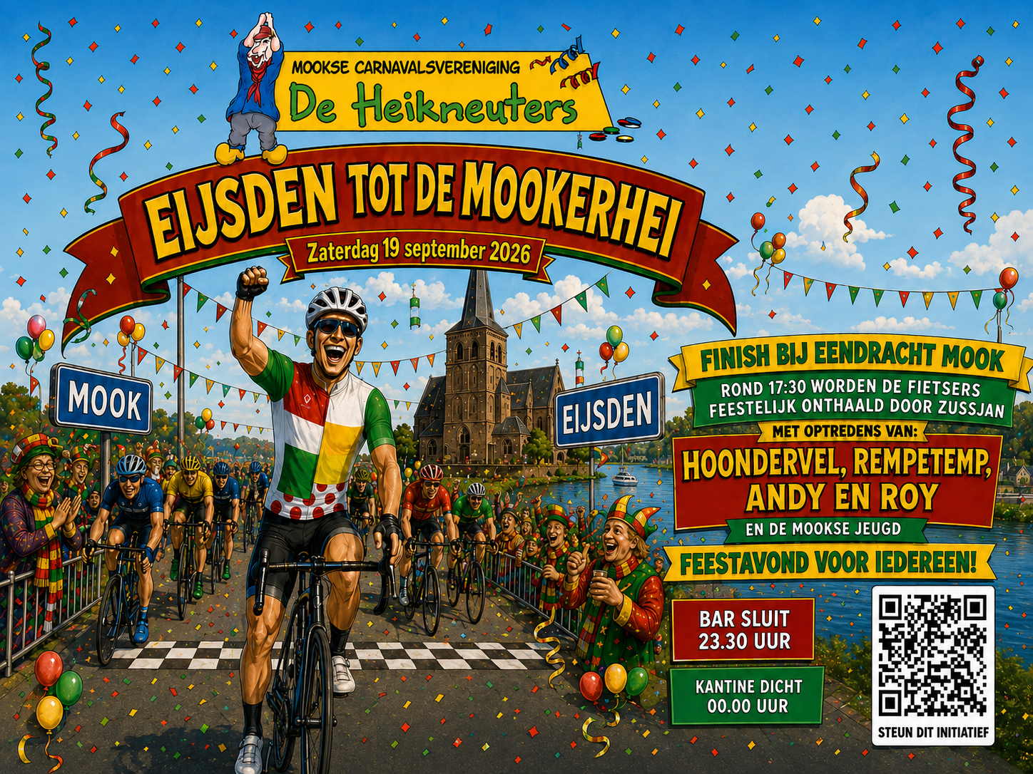 Finish Eijsden tot de Mokerhei 2026 op de Maasvallei